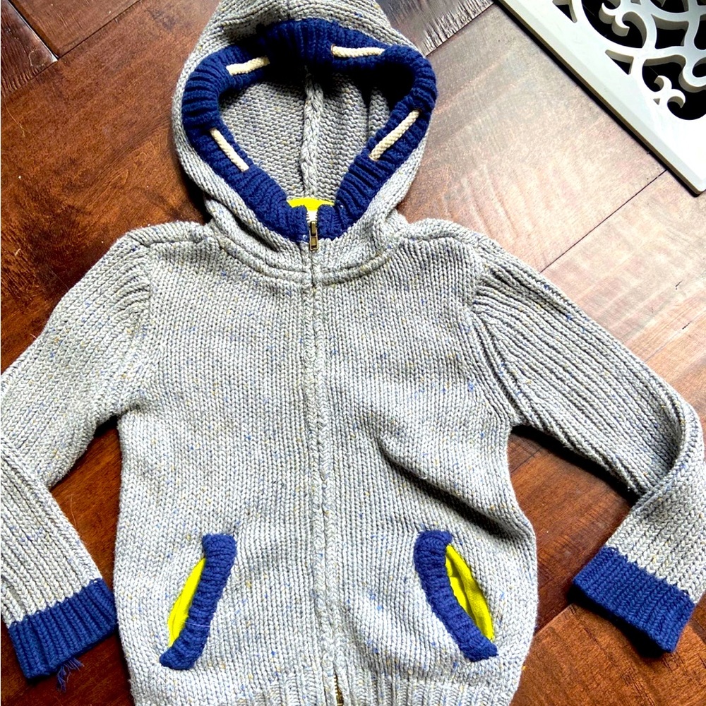 Egg by Susan lazar boutique knit hoodie sweater 24 months fall